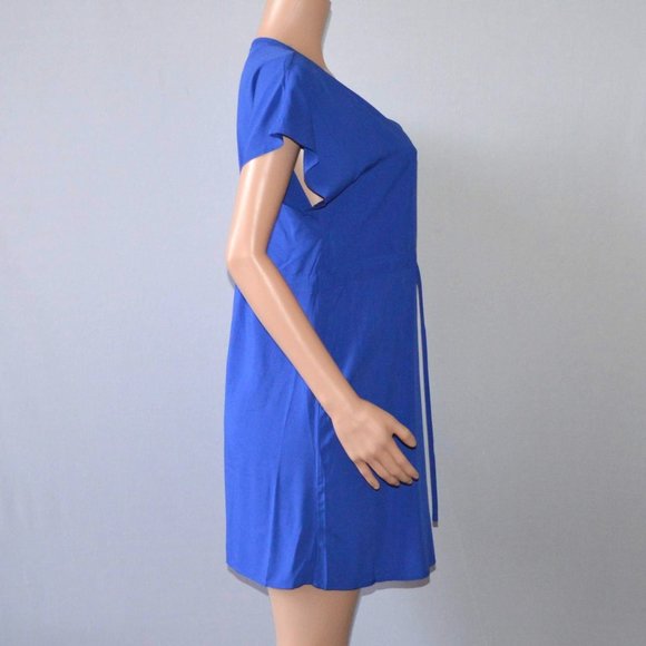 Ekouaer Beach Cover Up Short Sleeve V-Neck Adjustable Beach Dress Size Small - Picture 2 of 3